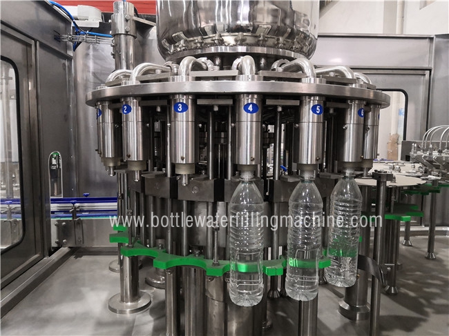 3000BPH 2000ML 6 kw 패트병 쥬스 충진과 기계 실링 0