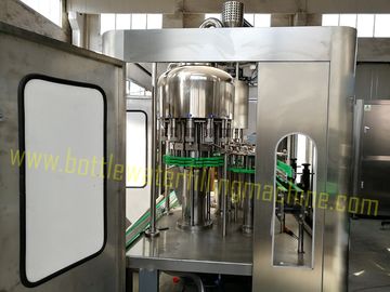 PLC + HMI Control Water Bottle Filling Machine / Automatic Bottle Capper
